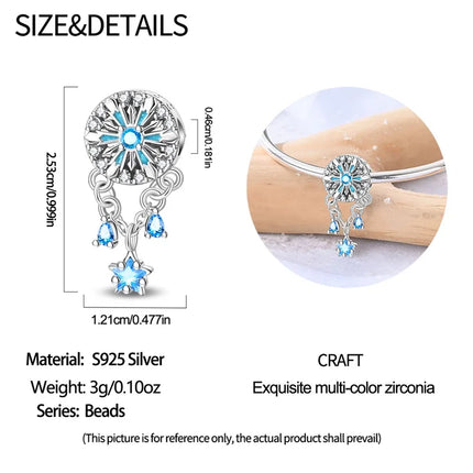 Original 925 Sterling Silver Charms Beads Cute Mushroom Unicorn Love Wings Pearl Charm for Bracelet Pendant Woman Girl Jewelry