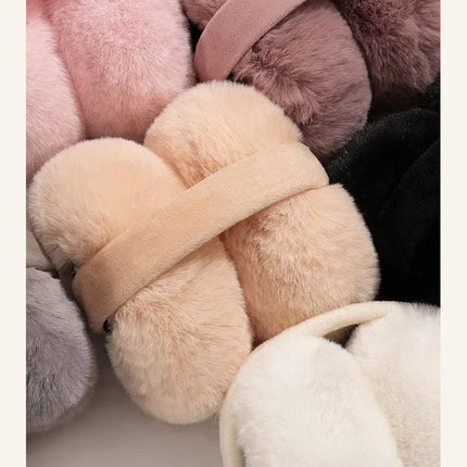 Solid Soft Plush Ear Keep Warmer Winter Earmuffs for Women Men Fashion Outdoor Earflap Protection Ear-Muffs Cover Good Effect