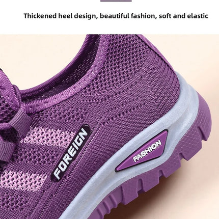 Women Casual Sports Shoes Breathable Lightweight Sneakers Anti-slip Flats Outdoor Running Walking Shoes Female Vulcanized Shoes