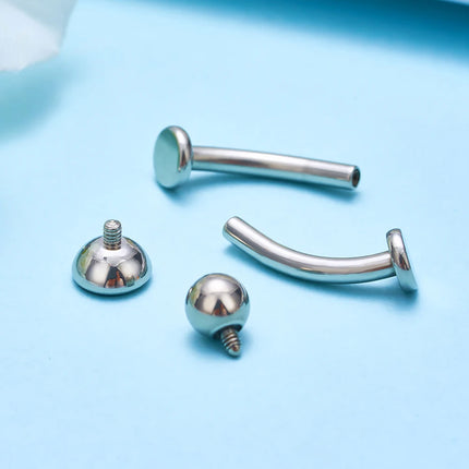 ASTM F136 Titanium 14G Belly Button Rings piercing set Nose Stud Labret Lip Stud Earring Eyebrow Body Jewelry For Women