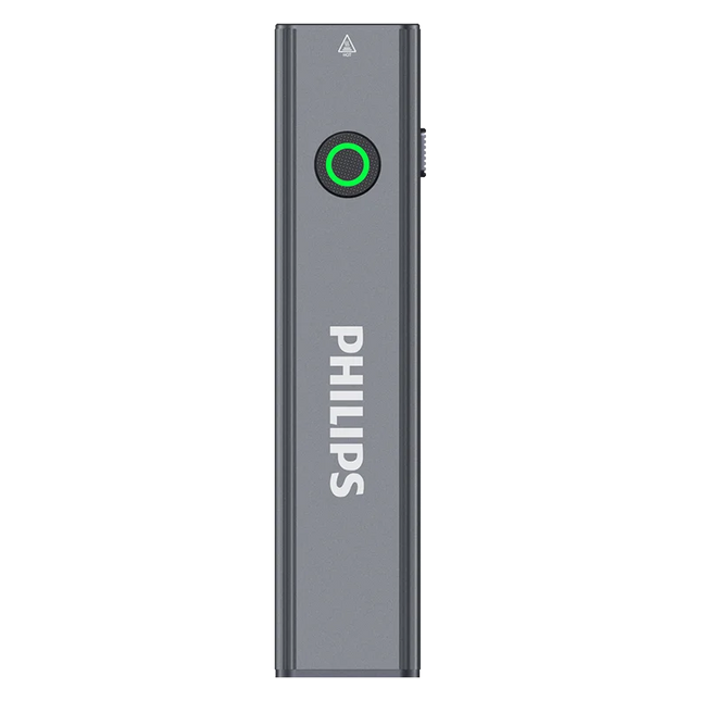 Philips New Flashlight 600LM Supports 3 Type Dimming UV light, Red Laser, 365nm Purple Light, COB,Magnetic Function with a Clip