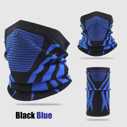 Windproof Warm Zebra Striped Face Mask/Scarf - Ideal for Motorcycle, Running, Skiing, Snowmobile - Winter Outdoor Protection