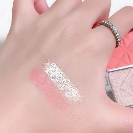 FAMOTY dual-color blush, Highlighter and contouring All-in-one plate, Shadow Brightening blush plate, multiple uses in one plate