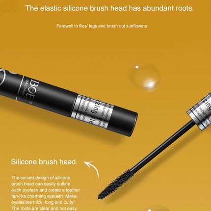 Black Thick eye black Lengthened Waterproof Sweat proof Long Lasting Mascara Setting Cream Party Curly Thick Volume Eyelashes