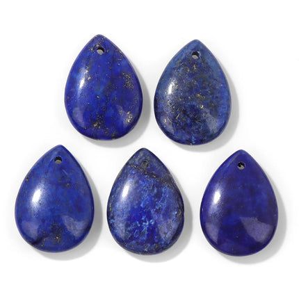 Blue Lapis Lazuli Pendant Gems Cross Hand Oval Shape Natural Stone Lapis Lazuli Charms for Jewelry Making Necklace DIY Bracelet