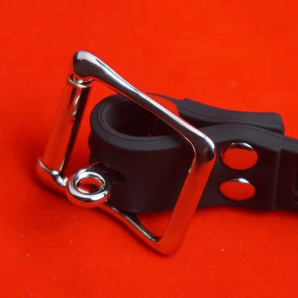 BDSM Silicone Drooling Dildo Gag,Double Ended Penis Mouth Gags Bondage Restraints Deep-throat,Sex Games Toys for Couple