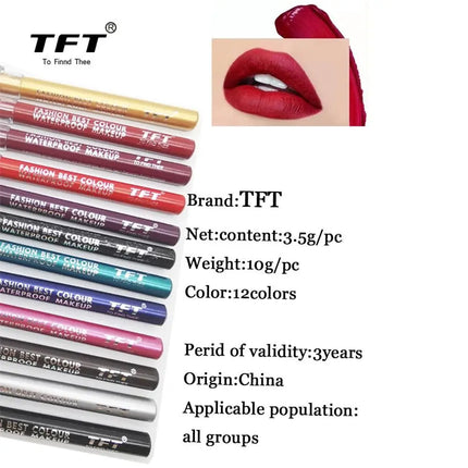 Fashion Long Lasting Glitter Colourful Eyeliner Pencil with Sharpener Eye Shadow&Liner Pen Matte Waterproof Highlighter Pigment