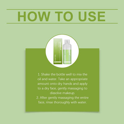 Matcha Cleansing Oil Gentle Remove Blackhead Shrink Pore Refreshing Control Oil Moisturizing Face Makeup Remover Oil Skin Care