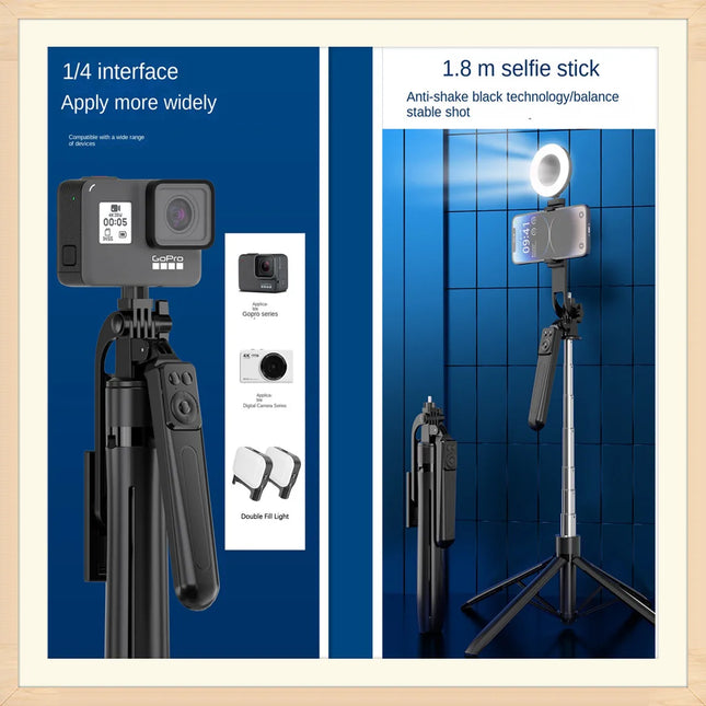 COOL DIER New Tripod for Smartphone Camera, Tripod Stand with Bluetooth Shutter, Wireless Selfie Stick Brackets with Phone Holder