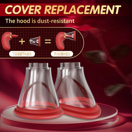 Vacuum Sucking Tongue Licking Vibrator for Women Clit Sucker Nipples Breast Massager Removable Cup Female Masturbation Sex Toy