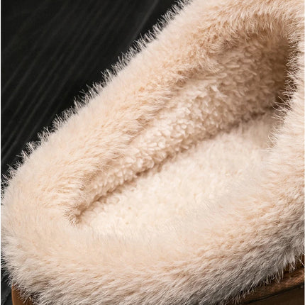Fashion Women Fluffy Slippers for Autumn and Winter Indoor EVA Thick Sole Anti-Slip and Warm Unisex Slippers for Winter