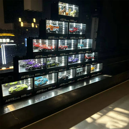 Voice controlled display box, car model figurine, storage box, desktop decoration, car model collection box, gift