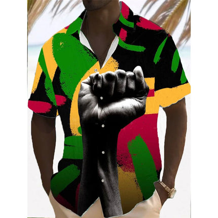 2024 Loose Breathable Hawaiian Shirt Men Clothing Top Character Men's Shirt Summer Casual Fashion Short Sleeved Shirt For Men