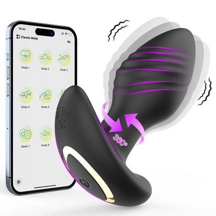 Anal Plug Vibrator App Control Massager Anal Toy Butt Plug Stimulator Masturbation Tools For Men And Women 18