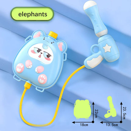 Cartoon Water Guns Toy Summer Kids Outdoor Beach Backpack Water Guns Toy Children's Interaction Water Fight Game Toys Water Guns