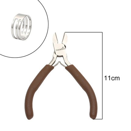 Mini Precision Pliers for Jewelry Making & Watch Repair - Ultra Fine Tip Craft Pliers with Spring Handle Ideal for Detailed DIY