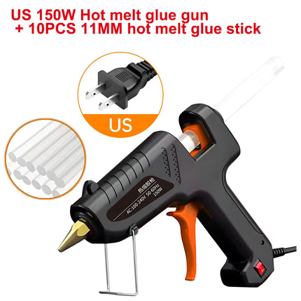 150W 100W Hot Melt Glue Gun 11mm Glue Sticks Industrial DIY Electrothermal Glue Gun Heat Temperature Electric Repair Tools