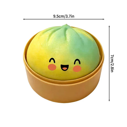 Glitter Dumpling Squishy Slow Rising Glitter Stress Ball Stretchy Decompression Fidget Toy Steamed Bun Dumpling Baozi Toy