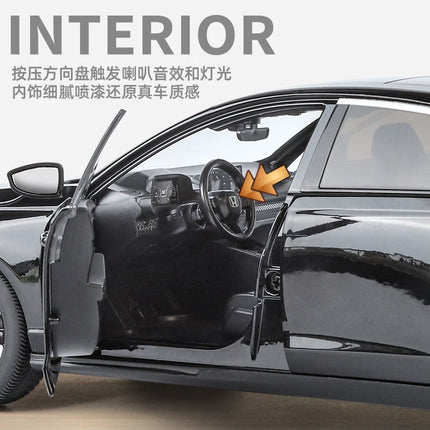 Authorized 1:18 HONDA Eleventh Accord Alloy Car Model Diecasts Metal Vehicles Car Model Simulation Collection Toy mans Gift