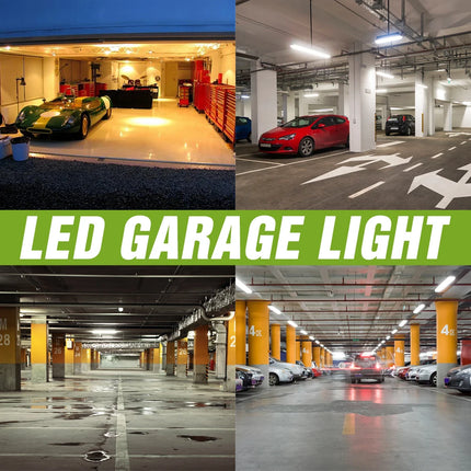 E27 220V LED Garage Light Bulb Fan Blade Foldable Deformable Ceiling Lamp 110V Home Workshop Lighting 40W 60W 80W 100W 150W 200W