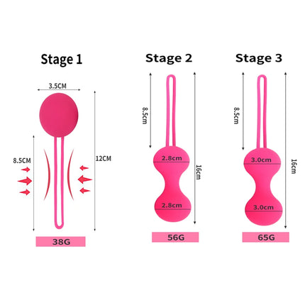 1/2 Bead Vaginal Balls Vibrators for Women Silicone Kegel Balls Vagina Training Tighten Exercise Ben Wa Ball Sex Toys for Womans