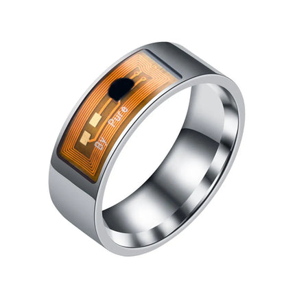 8Mm NFC Smart Ring for Men Unisex Waterproof No Charge Wearable Finger Digital Ring Multi-Function Unlock Phone App Lock