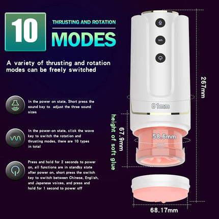 Adult Sex Toys for Men Adjustable Strap-on Automatic Male Masturbation Cup Wearable Sex Harness Male Hands Free Masturbator