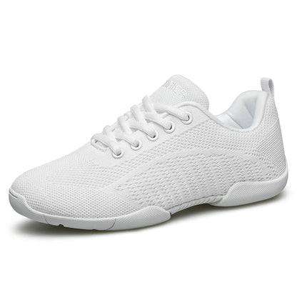 BAXINIER Girls Black Cheer Shoes Trainers Breathable Kids Training Dance Shoes Lightweight Youth Cheer Competition Sneakers