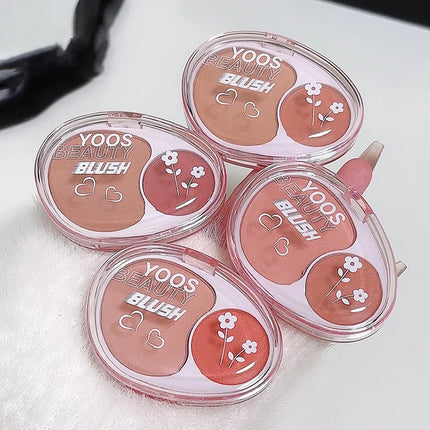 Blush Powder Palette Natural Matte Brighten  Potato Mud Milk Peach Pink Purple Apricot Rubores Rouge Korean Dupes Blusher Makeup