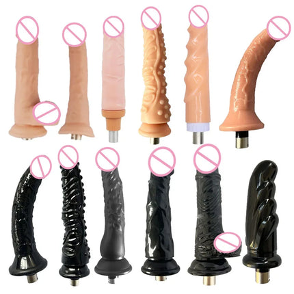 Sex Machine Attachments Realistic Dildos with 3XLR Connector for Love Machines Accessories Sex Toys for Women Masturbation