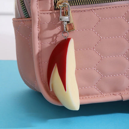 Artistic Rabbit Apple Segment Keychain; Interesting Bag Pendant Gift Item