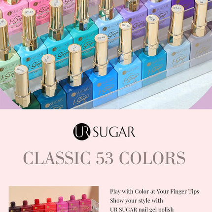 UR SUGAR 15ml 1 Step Gel Polish 3 IN 1 Red Pink Glossy Nail Soak Off LED UV Gel Nail Varnishes No Need Base Gel and Top Coat