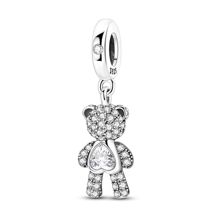 Original 925 Sterling Silver Charms Beads Cute Mushroom Unicorn Love Wings Pearl Charm for Bracelet Pendant Woman Girl Jewelry
