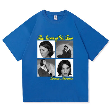 Gracie Abrams Risk The Secret of Us The Eras Tour T-Shirt Men/Women Aesthetic Retro T-Shirt Unisex New Album Tees Shirts