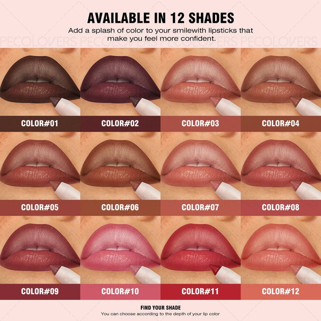 1 Pcs Matte Velvet Lipliner & Lipstick Pen, Smooth Easy To Apply, Precise To Definded Lip Lines, High Color Rendering Non-sticky