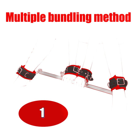Female BDSM Handcuff Restraint Open Leg Bar Spreader Sex Toy SM Slave Adult Sex Game Harness Neck Collar Hand Ankle Cuffs Kits