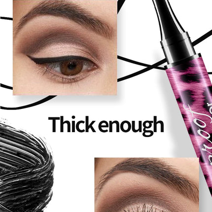 YANQINA Liquid Eyeliner Pencil 4D Waterproof Mascara Set Cosmetics Eye Liner Thick Curling Mascara Eyebrow Pencil Eyes Makeup