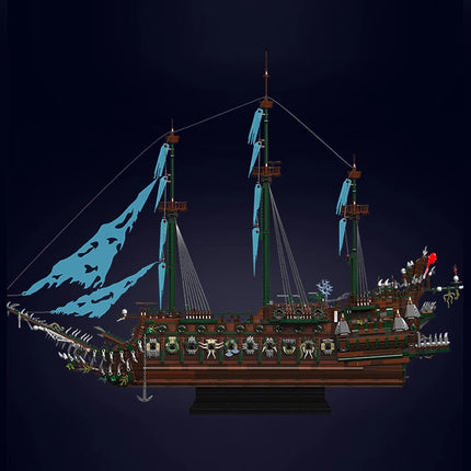 Mould King 13218 Pirate Ship Toys The MOC Big Flying Dutchman Building Block Assembly Ship Model Brick Set Kids Christmas Gift