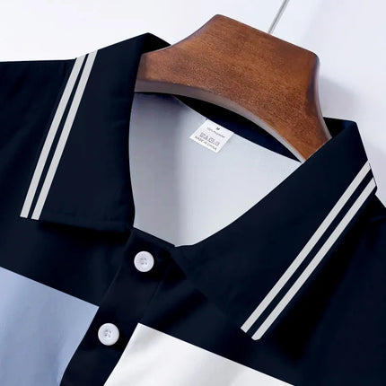 Men's Long Sleeve Shirt Fashion Casual Slim Fit Trendy Blue Silver Fluid Art Print Dress Shirt for Party Daily Wear
