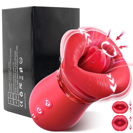APP Bluetooth Control Mouth Vibrator Female Tongue Licking Breast Sucking Cunnilingus Flirting Vibrator Second Tide Masturbator