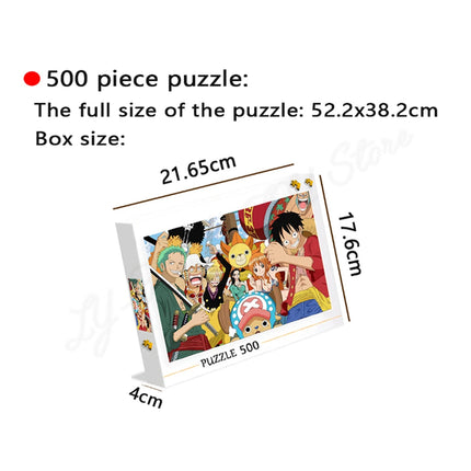 Jigsaw Puzzle One Piece Luffy 1000 Pieces Puzzle Game Assembling Puzzles for Adults Puzzle Toys Kids Children Home Games Toys