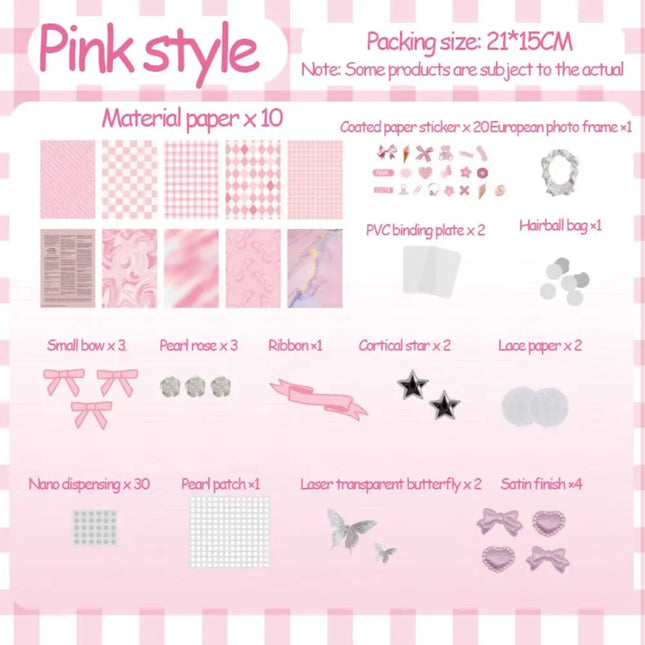 Retro DIY Itabag Insert Material Two-dimensional Flower Lace Ribbon Bag Decoration Accessories Creative Candy Colors
