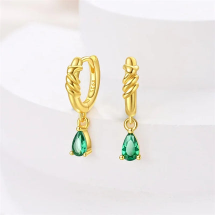 925 Sterling Silver Gold Pearl Hoop Earrings Pave Large Circular Shape Earring Gift for Women Jewelry Anniversary Wedding