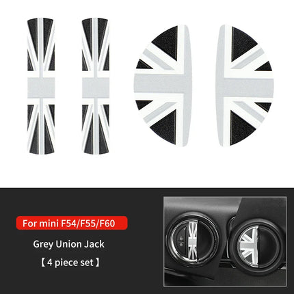 Car Door Handle Decoration Leather Sticker For Mini Cooper JCW F56 F60 F55 F54 R56 R60 R55 Countryman Car Interior Accessories