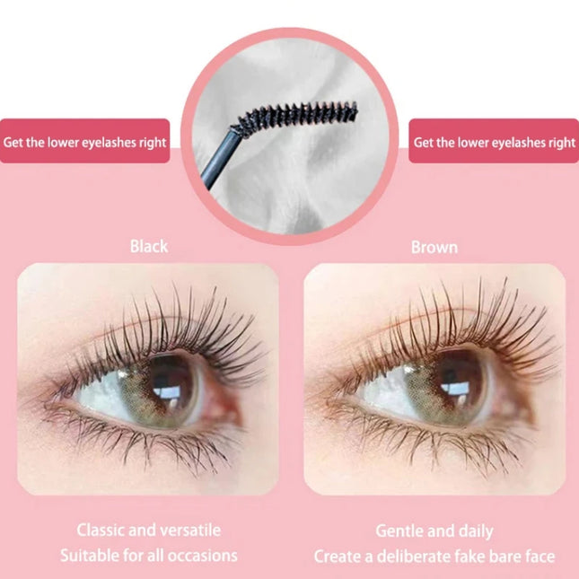 Black Brown Mascara 3d Lengthens Eyelashes Extra Volume Waterproof Natural Lashes Female Makeup Korean Cosmetics Colored Mascara