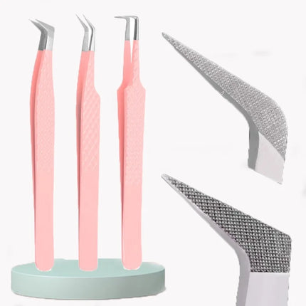 Lash Tweezers with Fiber Tip Tweezers for Eyelash Extensions Fiber Tips Eyelash Tweezers Eyelash Extensions Lash Tweezers