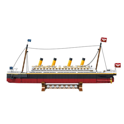 1507Pcs new large-scale Titanic creative model building block set, adult challenge huge Titanic cruise ship model building Toys