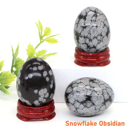 30x40mmNatural Crystal Stone Yoni Egg Polished Amethyst Quartz Healing Mineral Ball Kegel Exercise Massage Craft Home Decor Gift
