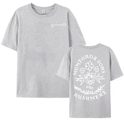 RUSHMERE Album 2025 Graphic T-shirt Folk Rock Band Mumford & Sons Printing Tshirts Cotton Men Women Summer T Shirts Hip Hop Tees