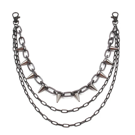 Hip Hop Punk Rock Metal Pants Waist Chain Men Women Key Chain Trousers Chain Wallet Keychain Jeans Unisex Hip-hop Jewelry Gift